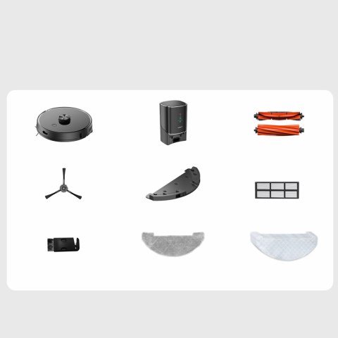 Robot sprzątający odkurzacz funkcją mopa + stacja ładująca U100 Lite - szary UWANT