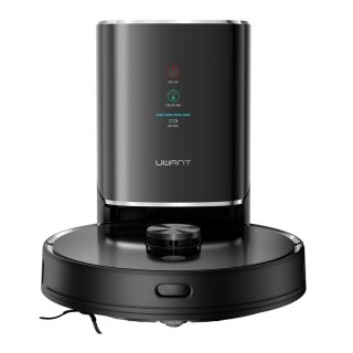 Robot sprzątający odkurzacz funkcją mopa + stacja ładująco - czyszcząca U100 - szary UWANT