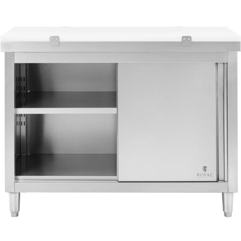 Szafka gastronomiczna wolnostojąca z deską do krojenia STAL 120 x 60 cm Royal Catering