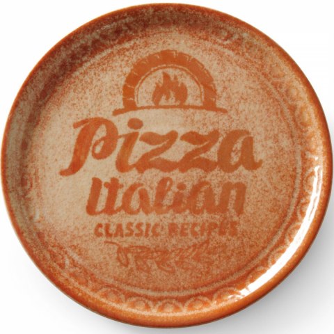 Talerz do pizzy z porcelany Recipe Collection Brick Red śr. 33 cm - zestaw 6 szt. Duralex