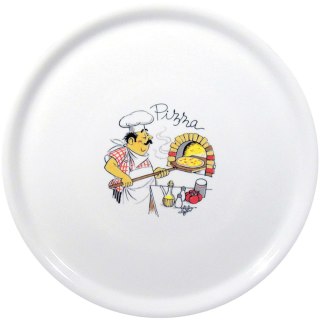 Talerz do pizzy z porcelany Traditional biały śr. 31 cm - zestaw 6 szt. Duralex