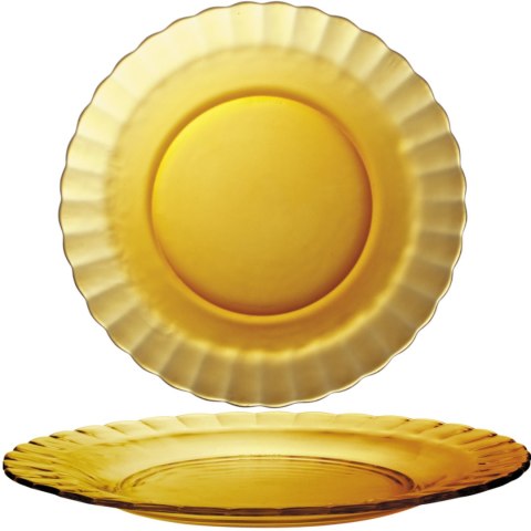 Talerz płytki Duralex PICARDIE AMBER pomarańczowy 230 x 20 mm - zestaw 6 szt. Duralex