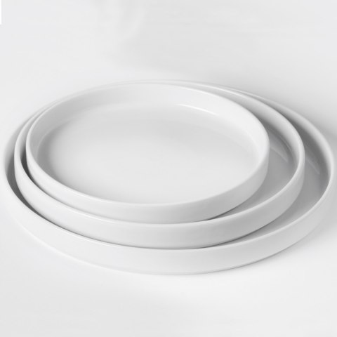 Talerz z wysokim rantem OSLO biały 280 x 28 mm - zestaw 6 szt. Hendi