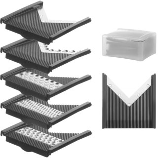 Tarcze tnące wymienne do mandoliny szatkownicy do warzyw typ V - zestaw 5 szt. Hendi