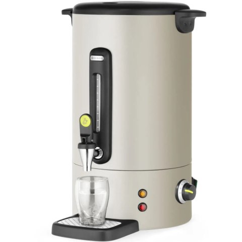 Warnik do wody grzanego wina z kranem tacką ociekową UNIQ 16 l 1650 W - jasnoszary Hendi