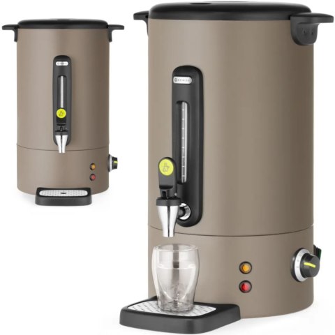 Warnik do wody grzanego wina z kranem tacką ociekową UNIQ 16 l 1650 W - taupe Hendi
