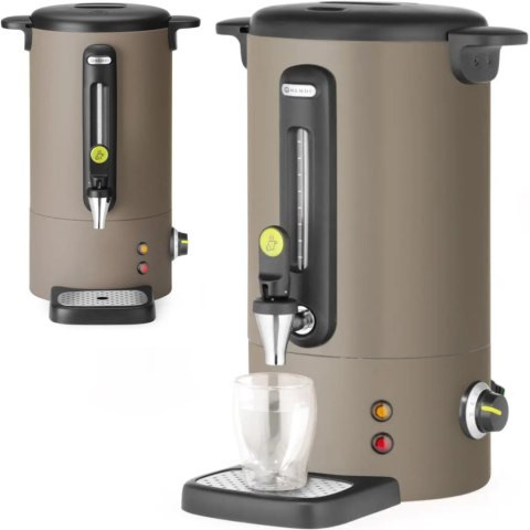 Warnik do wody grzanego wina z kranem tacką ociekową UNIQ 9 l 950 W - taupe Hendi