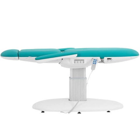 Fotel kosmetyczny do masażu tatuażu elektryczny TIVOLI - niebieski Physa