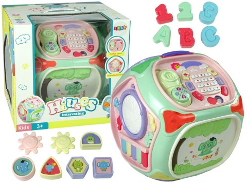 Interaktywny Sorter z Telefonem Nauka Kształtów Liczb Pianinko LEAN Toys