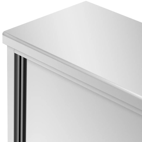 Stół blat roboczy centralny z szafką przelotową STAL 140 x 60 cm Royal Catering