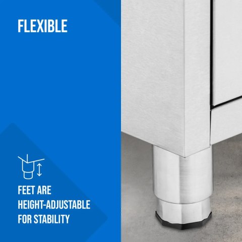 Szafka gastronomiczna na ciasto do pizzy z rantem 7 szuflad 50 x 70 cm Royal Catering