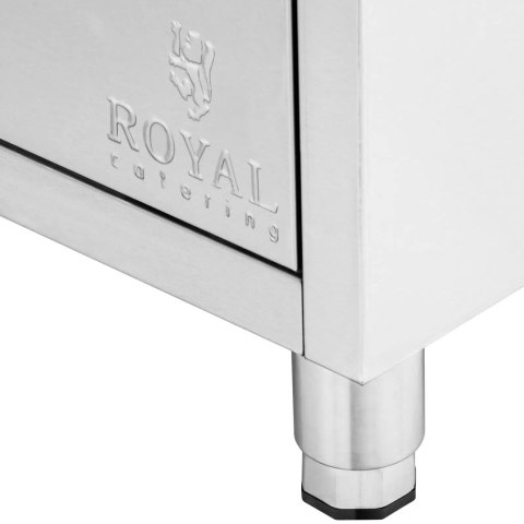 Szafka gastronomiczna przyścienna z rantem 6 szuflad STAL 100 x 60 cm Royal Catering