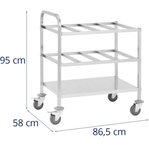 Wózek kelnerski transportowy na 24 pojemniki GN 1/6 do 450 kg Royal Catering