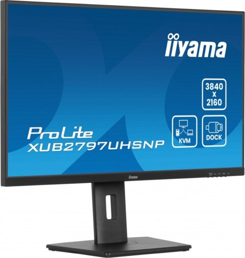Monitor 27 cali XUB2797UHSNP-B1, 4K, IPS, DP, HDMI, USB-C, Pivot, HAS /5y/ IIYAMA