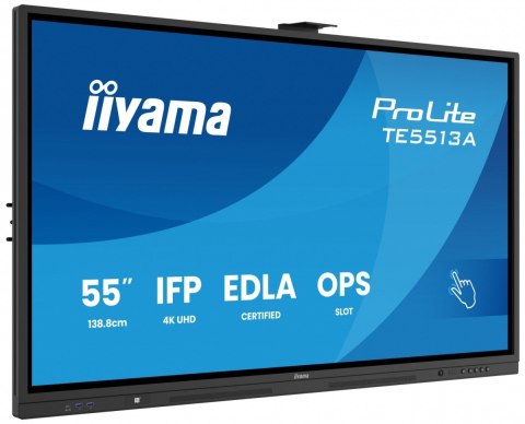 Monitor 55 cali TE5513A-B1AG INFRARED,40pkt,IPS,4K,7H,450cd/m2, WiFi,USB, ANDROID 14, Google EDLA,2x20W, UCHWYT CIENNY IIYAMA