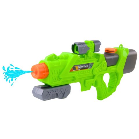 Pistolet Na Wodę Pompowany Mechanicznie 550ml Zielony LEAN Toys