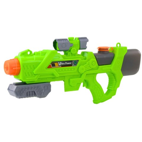 Pistolet Na Wodę Pompowany Mechanicznie 550ml Zielony LEAN Toys