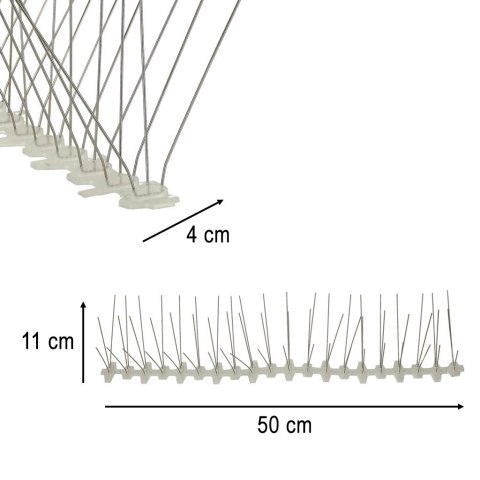 Kolce metalowe na ptaki gołębie 50cm x 11cm x 4cm Kik Sp. z o. o. Sp. k.