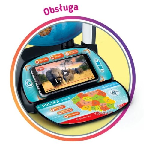 Interaktywny Globus Eduglobus Uczę się Bawiąc Język Polski Clementoni 50848 Clementoni