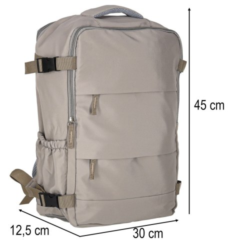 Plecak podróżny turystyczny bagaż szary 45x30 cm Kik Sp. z o. o. Sp. k.