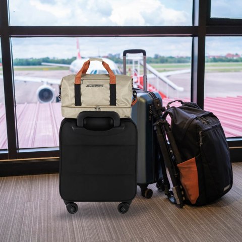 Torba podróżna sportowa bagaż podręczny do samolotu turystyczna beżowa Kik Sp. z o. o. Sp. k.