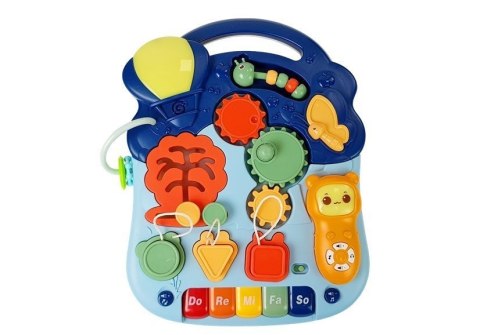 Interaktywny Pchacz Chodzik Stoliczek Panel Świeci Gra Telefon LEAN Toys