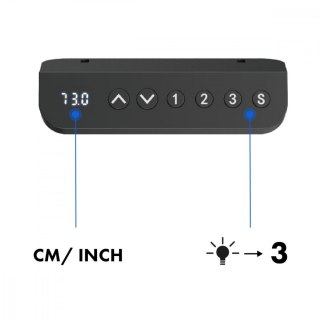 Biurko elektryczne ER-400B, regulacja Ergo Office