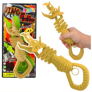 Gryzący Szkielet Dinozaur Chwytak Pistolet Brązowy LEAN TOYS