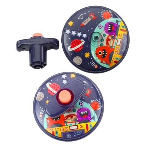 Kolorowy Świecący Dysk Kosmos Ufo Kręcący Bączek Spinning Top LEAN TOYS