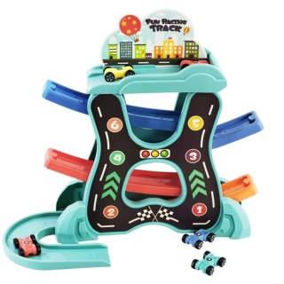 Zestaw Edukacyjny Tor Samochodowy Zjeżdzalnia Trzy Poziomy LEAN Toys