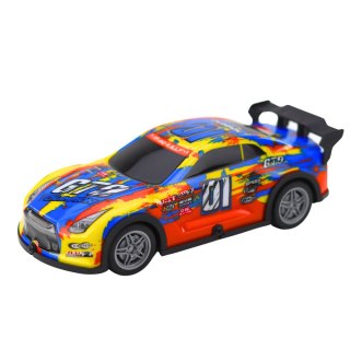 Samochód Wyścigowy Zdalnie Sterowany RC Świecąca Obudowa Niebiesko-Żółty LEAN Toys