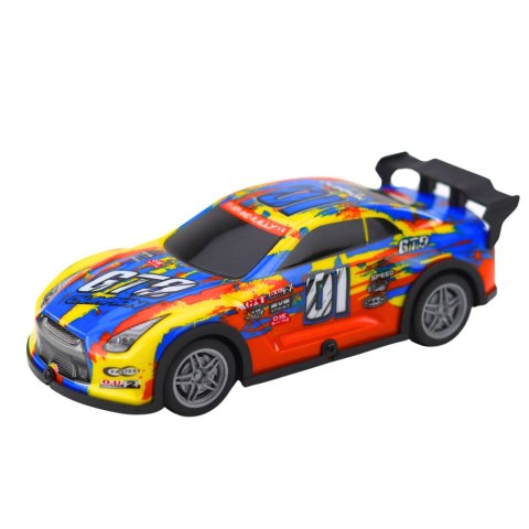 Samochód Wyścigowy Zdalnie Sterowany RC Świecąca Obudowa Niebiesko-Żółty LEAN Toys