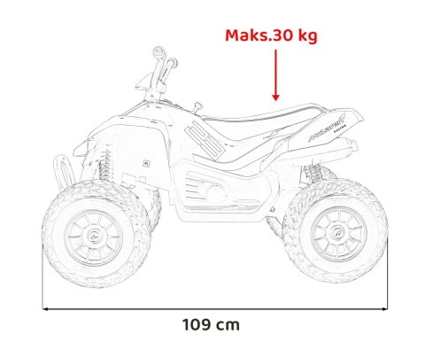 Quad dla dzieci McLaren Racing MCL 35 Pomarańczowy