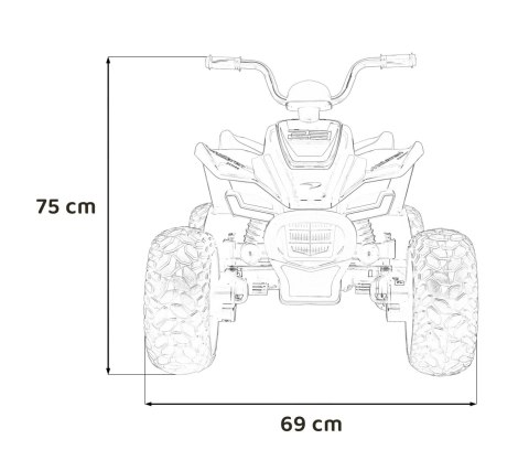 Quad dla dzieci McLaren Racing MCL 35 Pomarańczowy