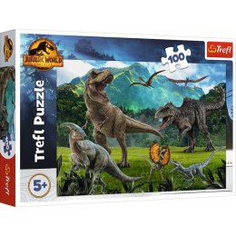 Puzzle 100 elementów Dinozaury Park Jurajski Trefl