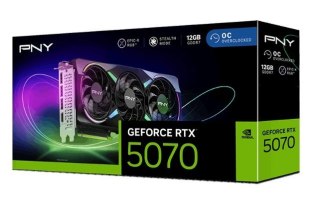 Karta graficzna GeForce RTX5070 OC ARGB 3F 12GB 192-bit 672GB/s PNY