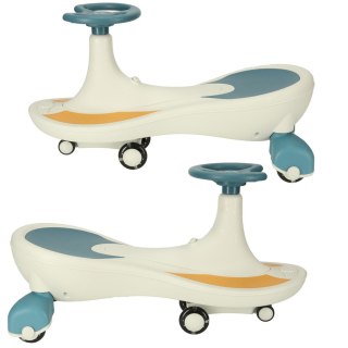 Jeździk grawitacyjny LED Swing Fix S4 świecące koła z muzyką grający 76cm niebiesko-biały max 100kg Kik Sp. z o. o. Sp. k.