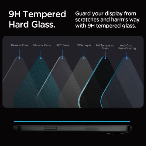 Szkło hartowane na iPhone 16 Pro Glas.tR EZ Fit Privacy - 2 szt. SPIGEN