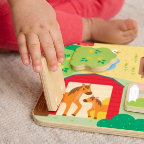 Drewniana tablica Farma A kuku Fisher Price