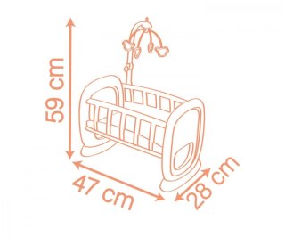 Kołyska z karuzelką Baby Nurse Smoby