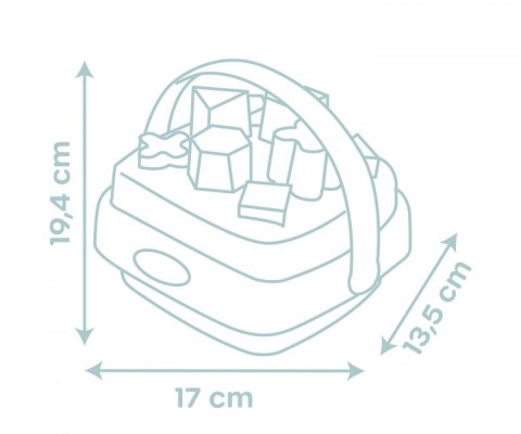 Sorter kształtów w koszyku Smoby