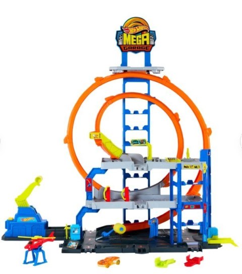 Zestaw City Mega Garaż Gigapętla Tor wyścigowy Hot Wheels
