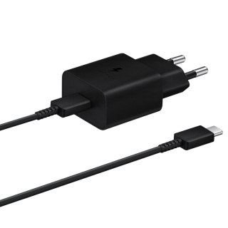 Ładowarka sieciowa USB-C 15W PD AFC + kabel USB-C czarny SAMSUNG