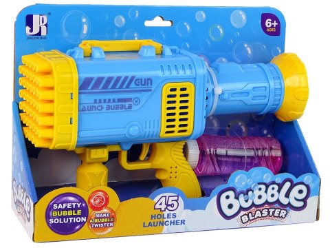 Pistolet Do Baniek Mydlanych Maszynka Bazooka 45 Otworów LEAN Toys