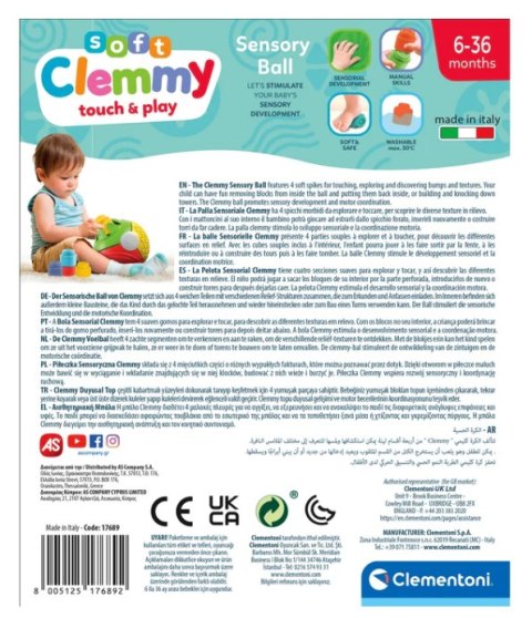 Clemmy Piłeczka Sensoryczna Clementoni 17689 Clementoni