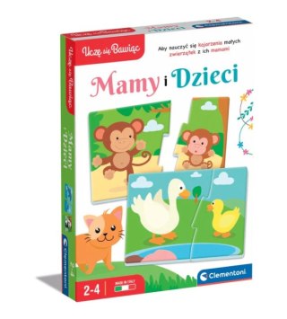Gra edukacyjna Puzzle Mamy i Dzieci Język Polski Zwierzęta Uczę się Bawiąc Clementoni 50763 Clementoni