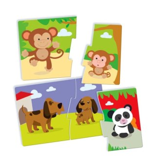 Gra edukacyjna Puzzle Mamy i Dzieci Język Polski Zwierzęta Uczę się Bawiąc Clementoni 50763 Clementoni