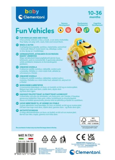 Zestaw Pojazdów Wieża z Autek Clementoni 17726 Clementoni
