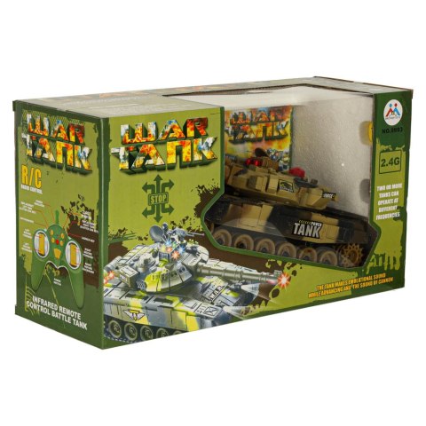 Czołg zdalnie sterowany na pilota RC War Tank 9993 2.4 GHz pustynny Kik Sp. z o. o. Sp. k.