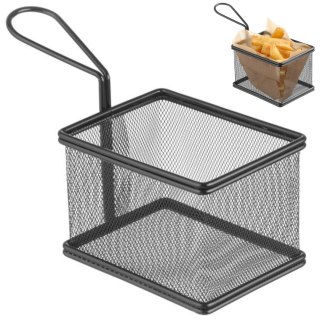 Koszyk do podawania smażonych przekąsek miniaturowy z uchwytem 125x100x85 mm - Hendi 425626 Hendi